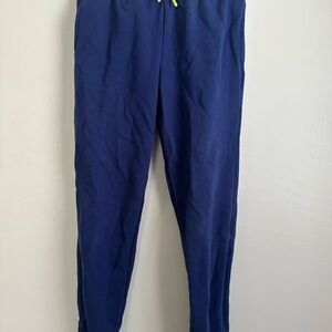 Ideology Kids Navy Joggers with Neon Yellow Drawstring
